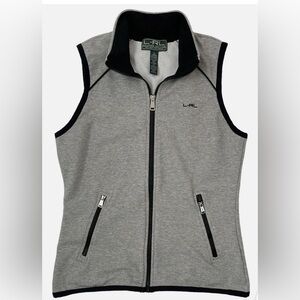 Lauren Ralph Lauren Women’s Active Wear Zip Up Vest Size Small In Gray
